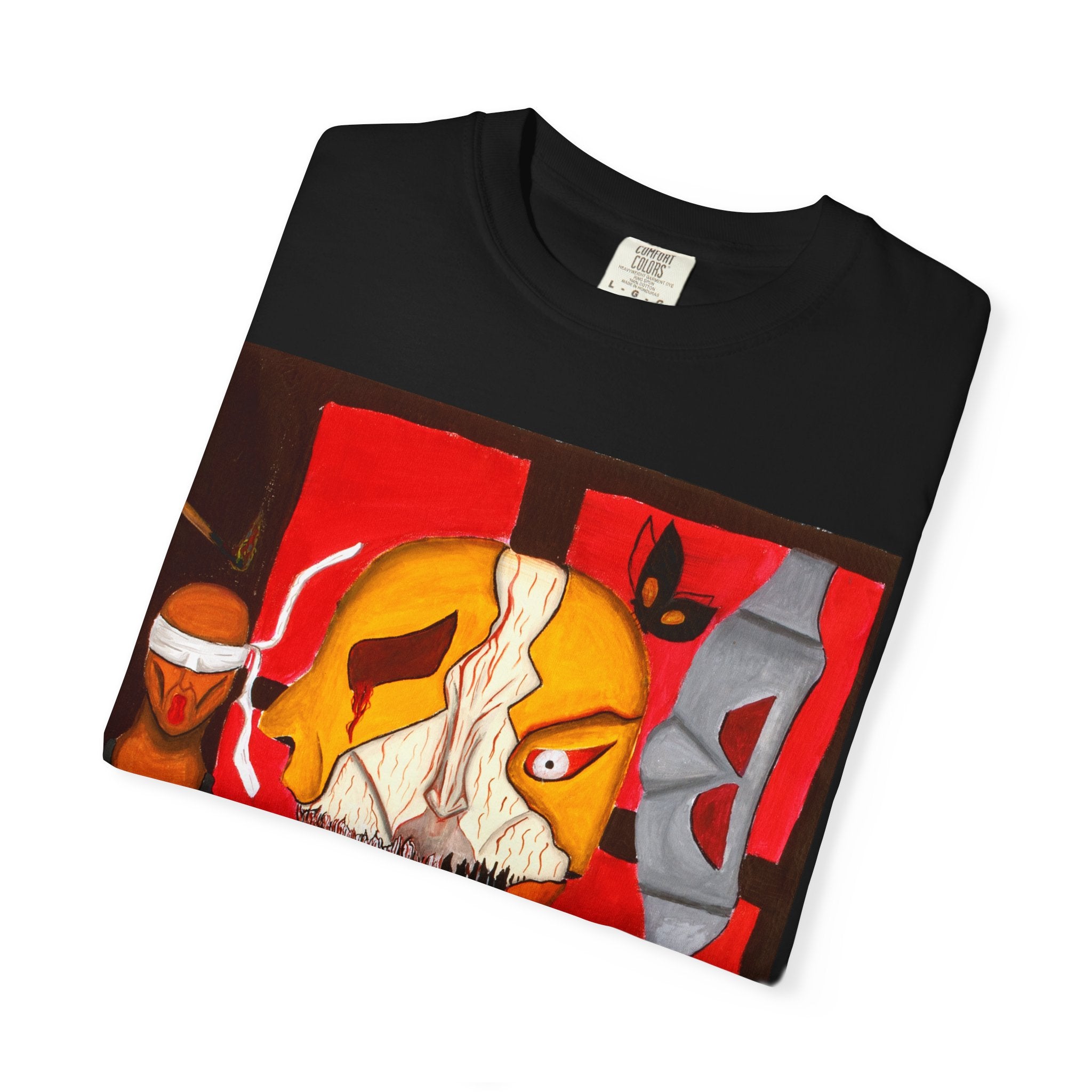 Artistic Unisex T-Shirt with Bold Graphic Design, Perfect for Art Lovers, Casual Wear, Unique Gift, Festival Merch, Everyday Comfort