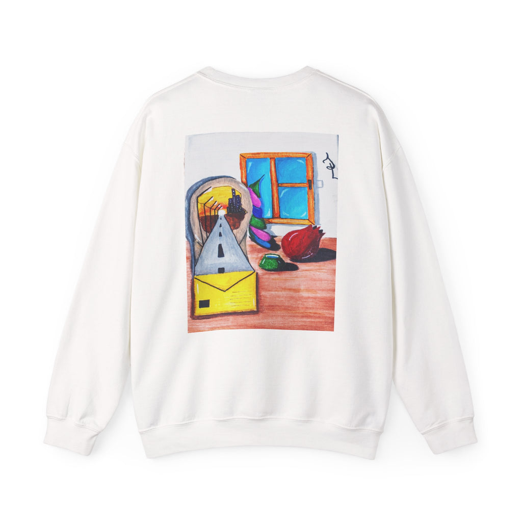 Creative Art-Inspired Unisex Sweatshirt - Cozy Layer, Unique Wall Art Sweatshirt, Perfect Gift for Art Lovers, Casual Fashion, Everyday Wear